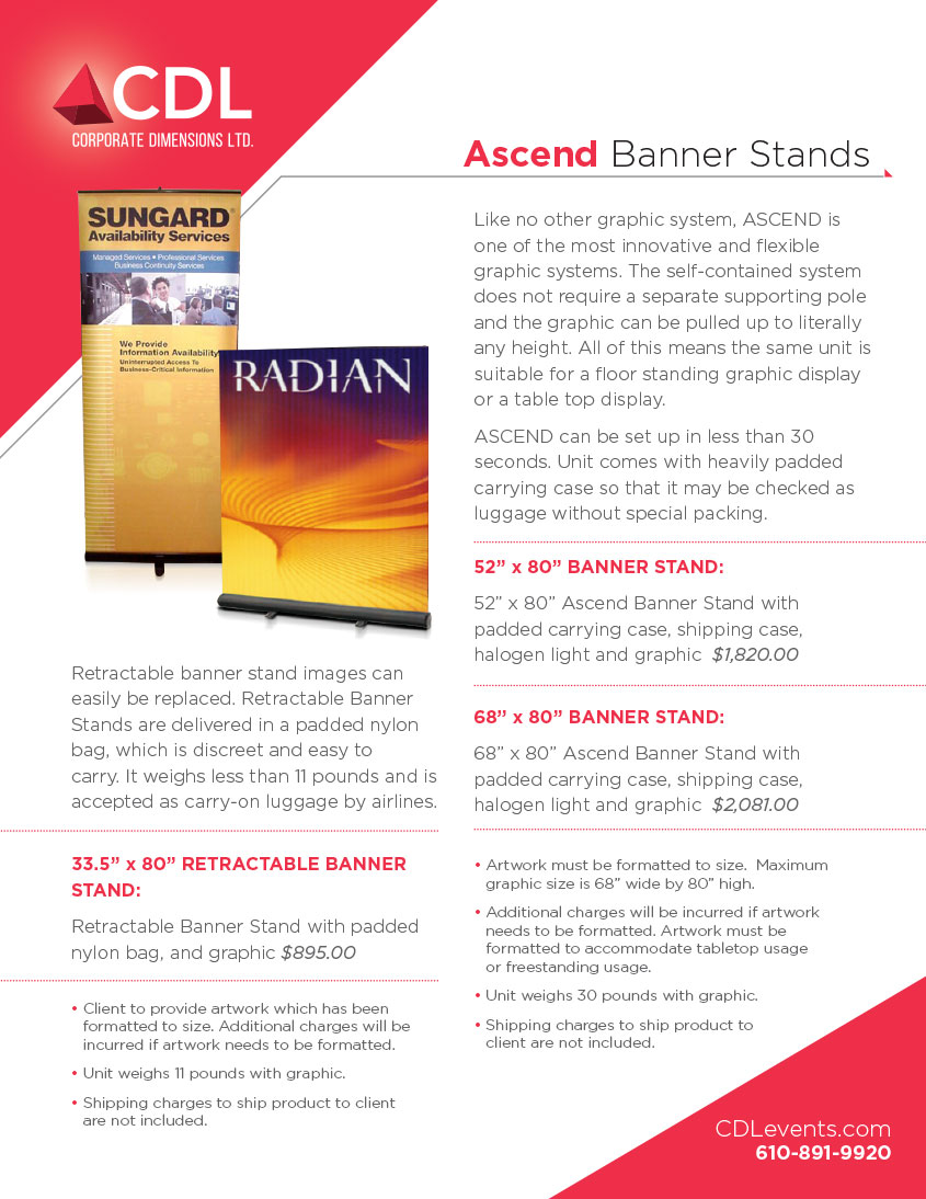 Ascend Banner Stands